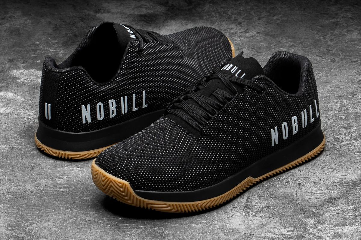 Nobull Superfabric Court Women's Trainers Black | Australia (KN2614)